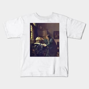 The Astronomer by Jan Vermeer Kids T-Shirt